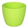 Small flower pot TEHERAN BASAR, ceramic, apple-green, 2.4"/6cm, Ø3"/7,5cm