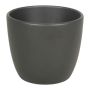 Small flower pot TEHERAN BASAR, ceramic, anthracite matt, 2.6"/6,5cm, Ø3.3"/8,5cm