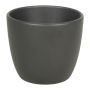 Plant pot TEHERAN BASAR, ceramic, anthracite matt, 4.7"/12cm, Ø5.3"/13,5cm
