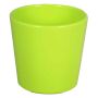 Orchid pot BANEH, ceramic, apple-green, 4.9"/12,5cm, Ø5.3"/13,5cm