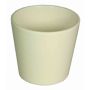 Orchid pot BANEH, ceramic, cream, 4.9"/12,5cm, Ø5.3"/13,5cm