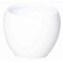 Ceramic plant pot URMIA BASAR, white, 7"/18,5cm, Ø9"/22cm