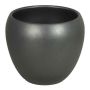 Ceramic plant pot URMIA BASAR, anthracite matt, 11"/27,5cm, Ø12"/31cm