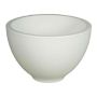 Planting bowl of ceramic SCHIRAS, white matt, 8"/21cm, Ø12"/31cm