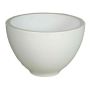 Planting bowl of ceramic SCHIRAS, white, 8"/21cm, Ø12"/31cm