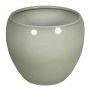 Ceramic plant pot URMIA BASAR, grey, 6"/15cm, Ø7"/17cm