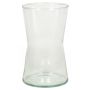 Flower vase LIZ OCEAN made of glass, clear, 8"/20cm, Ø4.7"/12cm