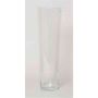 Conical floor vase AMNA OCEAN made of glass, clear, 24"/60cm, Ø7"/17,5cm