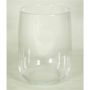 Glass lantern AUBREY, transparent, 10"/26cm, Ø6,5"/16,5cm