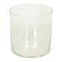 Cylindrical candle glass SANSA OCEAN, clear, 10"/25cm, Ø10"/24,8cm