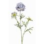 Artificial flower Scabiosa MONTIE, lilac-blue, 75cm, Ø7–10cm