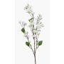 Decorative ornamental cherry branch AKEMI with blossoms, white, 90cm