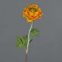 ELORIO artificial ranunculus, orange-green, 50 cm, Ø 10 cm