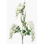 Artificial wisteria branch ONORATO with flowers, cream, 70cm