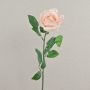 Artificial rose PEZOS, pale pink, 60cm, Ø10cm
