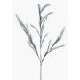 Decorative branch with feather grass panicles, YECORA, blue, 130 cm