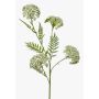 Artificial yarrow branch THUBAN, cream, 60 cm, Ø 6–7 cm
