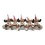 RUDIS Christmas draught excluder with reindeer, grey, 88x15x30cm