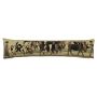 EMTIS decorative draught excluder cushion with cow motif, beige, 90x15x20cm