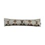 EMTIS decorative draught excluder cushion with deer and fox motif, grey, 90x15x20cm
