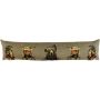 Decorative draught excluder cushion EMTIS with winter animal motif, grey, 35"x5.9"x8"/90x15x20cm
