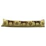 EMTIS decorative draught excluder cushion with horse motif, beige, 90x15x20cm