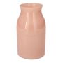 LUNARA glass flower vase, light pink frosted glass, 21cm, Ø12cm