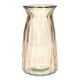 RUBIE glass table vase, taupe-clear, 20 cm, Ø 10.8 cm