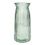 RUBIE glass table vase, green-clear, 24cm, Ø11cm