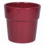 Ceramic orchid pot MARIVAN, wine-red, 5"/12,5cm, Ø5,5"/13,5cm