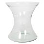 Flower vase LIZ OCEAN made of glass, clear, 10"/25cm, Ø9"/23cm