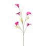 Artificial calla lily branch KASUMI, fuchsia, 33"/85cm