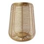 KONRADIN iron lantern, gold, 40cm, Ø34cm