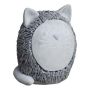 Cat figurine KAILUA made of cement, grey, 8"x7.1"x10"/20x18x25cm
