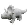 Triceratops dinosaur figurine NIONA, made of cement, grey, 15"x6.3"x8"/38x16x21cm