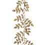 Artificial smilax garland UPTREN, gold, 6ft/175cm