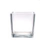 Glass flower pot KIM AIR, clear, 7"x7"x7"/18x18x18cm