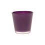 Tealight glass ALEX AIR, dark purple, 3"/7,5cm, Ø3"/7,5cm