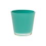 Tealight glass ALEX AIR, turquoise, 3"/7,5cm, Ø3"/7,5cm