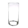 Cylinder candle holder SANYA AIR made of glass, clear, 24"/60cm, Ø7"/19cm