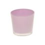 Candle glass ALENA, pink, 3.5"/9cm, Ø4"/10cm