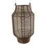 EMANUELE iron lantern, with handle, bronze, 48 cm, Ø28 cm