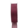 OSNA organza ribbon, burgundy, 25m, 25mm