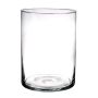Cylinder candle holder SANYA AIR made of glass, clear, 10"/25cm, Ø7"/18cm