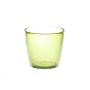 Candle holder LÖNNA, green transparent, 5.1"/13cm, Ø5.7"/14,5cm