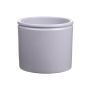 Ceramic pot ALCHIBA, light grey matt, 4.9"/12,5cm, Ø5.5"/14cm
