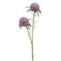 Artificial flower branch Pompon dahlia SNURK, purple, 18"/45cm