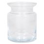 Lantern made of glass HANNA OCEAN, clear, 6"/15cm, Ø4.7"/12cm