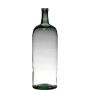 Decorative glass bottle NIRAN, recycled, clear-green, 24"/60cm, Ø7.5"/19cm
