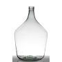 Glass carboy JENSON, recycled, clear-green, 20"/50cm, Ø13"/34cm, 25L